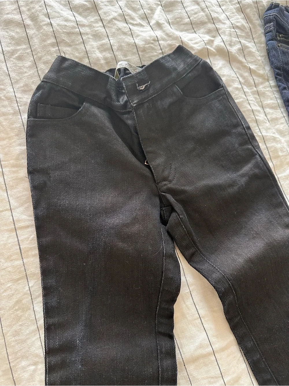 Girls Black and Navy Jeans